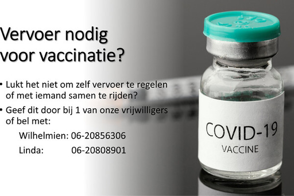 Vervoer nodig voor vaccinatie?