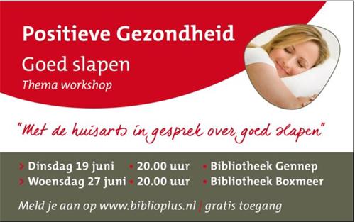 Workshop goed slapen