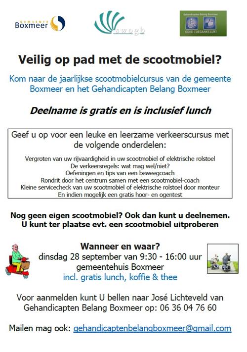 Veilig op pad met de scootmobiel
