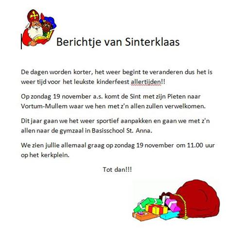 Sinterklaas in Vortum-Mullem