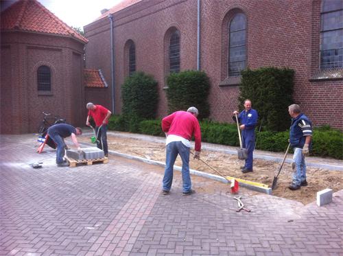 Jeu de boules baan krijgt vorm