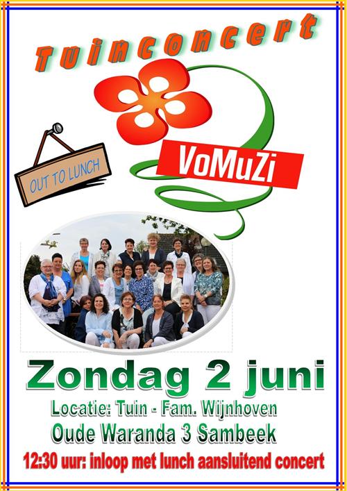Tuinconcert Vomuzi met lunch
