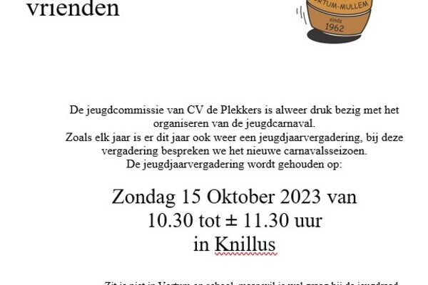 Jeugdjaarvergadering